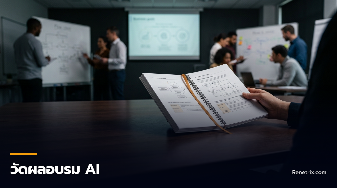 วัดผลอบรม AI ในองค์กรอย่างไร: KPI ที่ HR ใช้ได้จริง — วัดผลอบรม AI ในองค์กรอย่างไร: KPI ที่ HR ใช้ได้จริง, วัดผลอบรม AI, KPI HR, อบรม AI inhouse, AI Workflow, ROI การอบรม — Renetrix