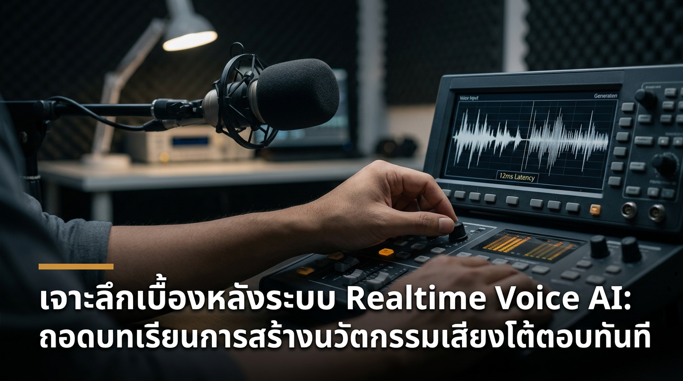 เจาะลึกเบื้องหลังระบบ Realtime Voice AI: ถอดบทเรียนการสร้างนวัตกรรมเสียงโต้ตอบทันที