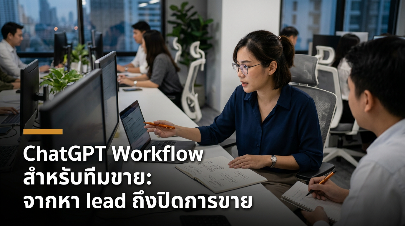 ChatGPT Workflow สำหรับทีมขาย: จากหา lead ถึงปิดการขาย