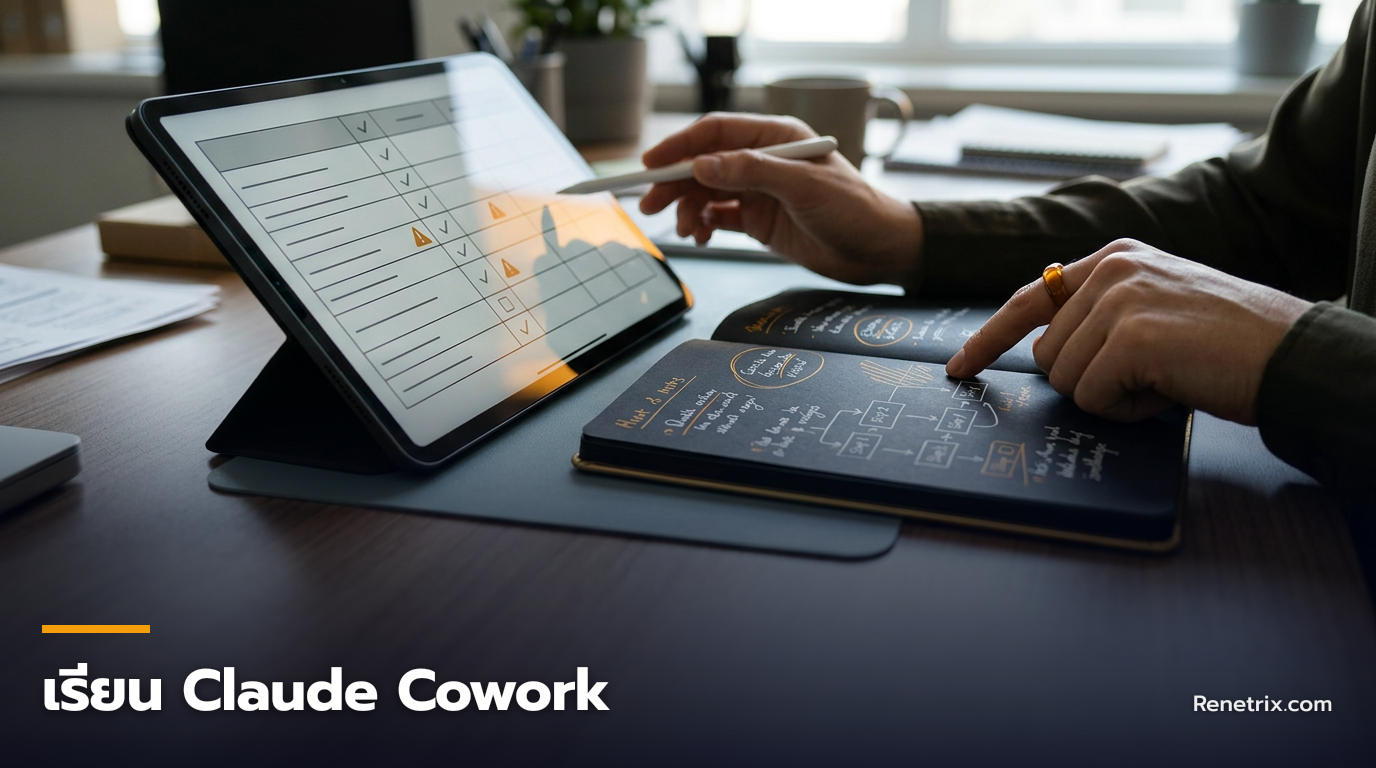 วิธีใช้ Claude Cowork ตรวจสอบงานออฟฟิศ: เช็กลิสต์ 5 ขั้นตอนสกัดความผิดพลาดก่อนส่งจริง — วิธีใช้ Claude Cowork ตรวจสอบงานออฟฟิศ: เช็กลิสต์ 5 ขั้นตอนสกัดความผิดพลาดก่อนส่งจริง, เรียน Claude Cowork, อบรม Claude Cowork, วิธี