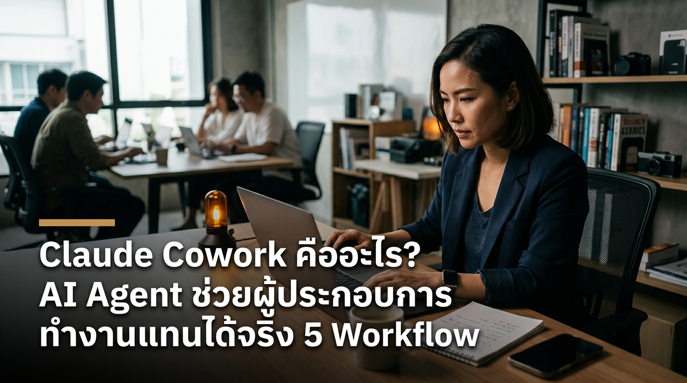 Claude Cowork คืออะไร? AI Agent ช่วยผู้ประกอบการทำงานแทนได้จริง 5 Workflow