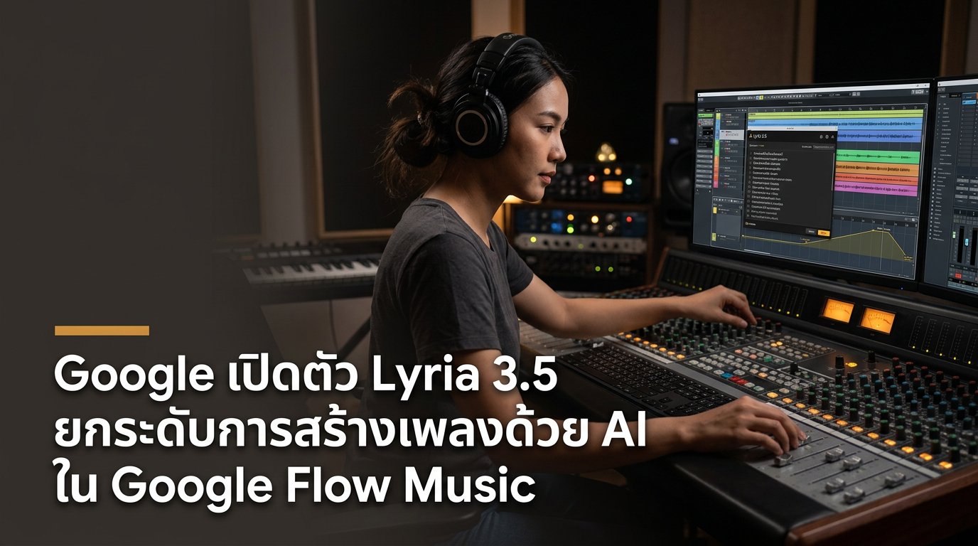 Google เปิดตัว Lyria 3.5 ยกระดับการสร้างเพลงด้วย AI ใน Google Flow Music