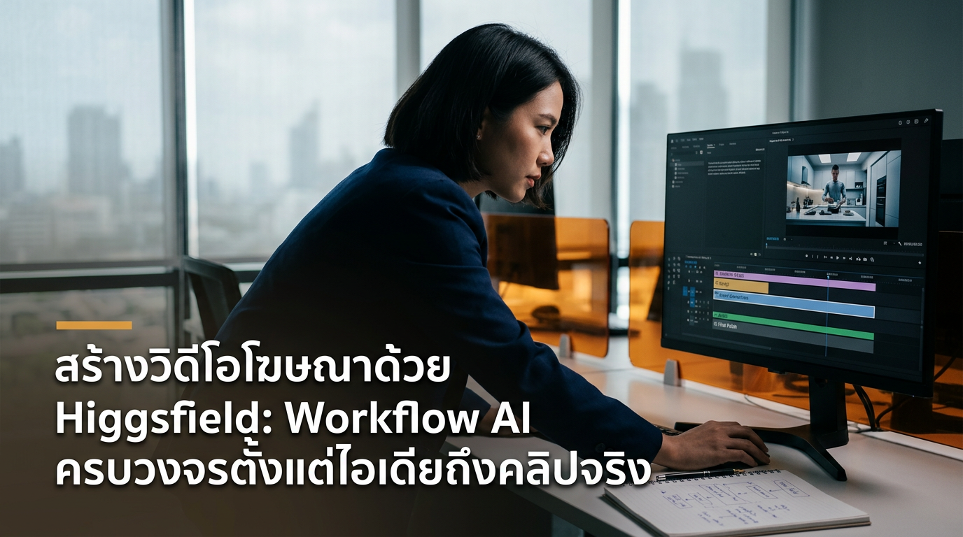 สร้างวิดีโอโฆษณาด้วย Higgsfield: Workflow AI ครบวงจรตั้งแต่ไอเดียถึงคลิปจริง
