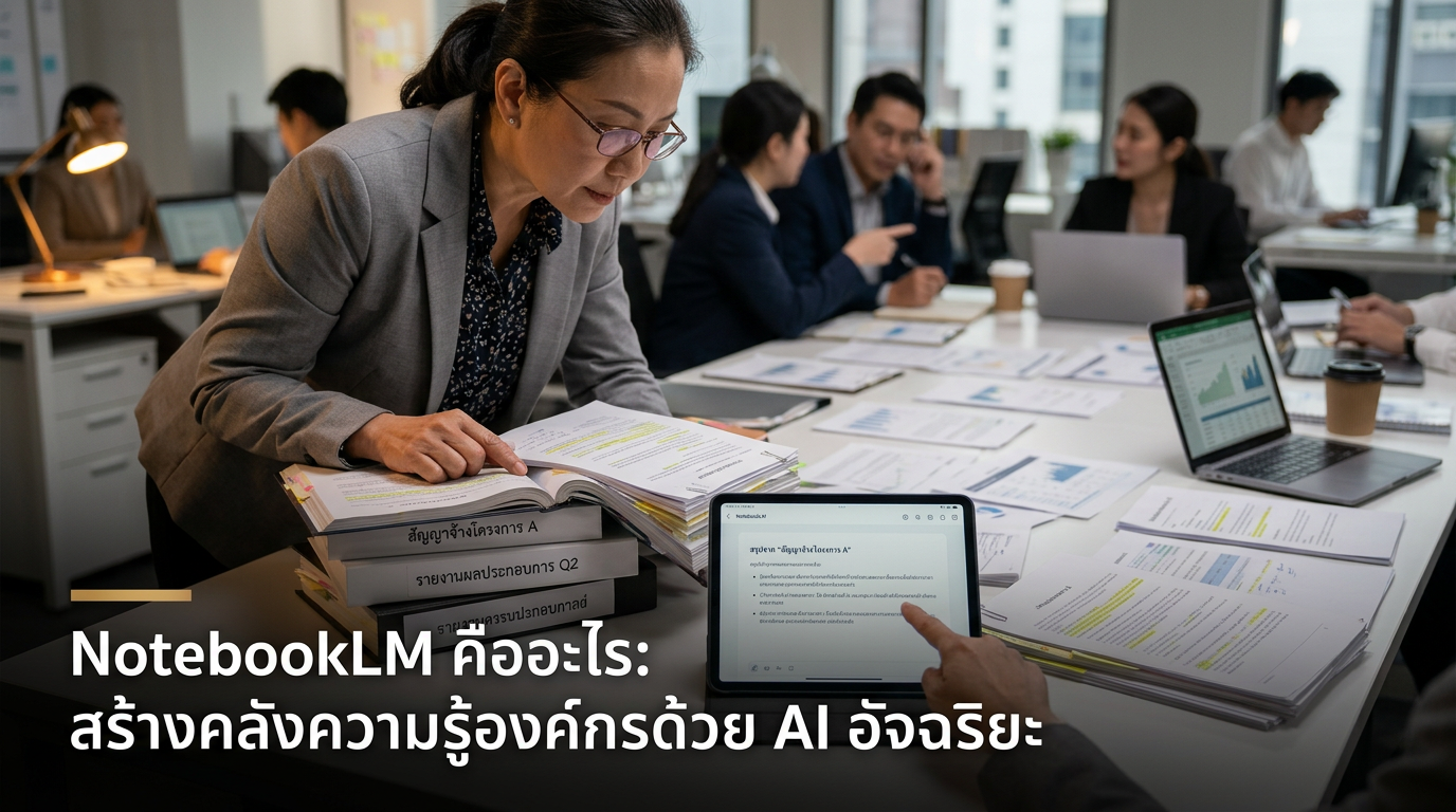 NotebookLM คืออะไร: สร้างคลังความรู้องค์กรด้วย AI อัจฉริยะ