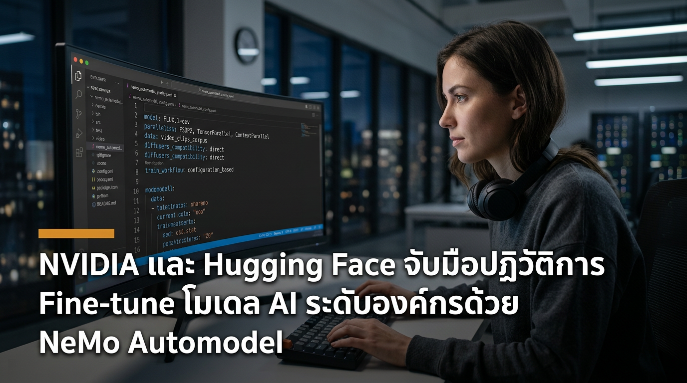NVIDIA และ Hugging Face จับมือปฏิวัติการ Fine-tune โมเดล AI ระดับองค์กรด้วย NeMo Automodel