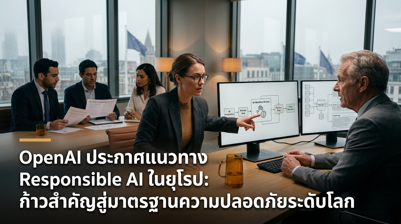 OpenAI ประกาศแนวทาง Responsible AI ในยุโรป: ก้าวสำคัญสู่มาตรฐานความปลอดภัยระดับโลก