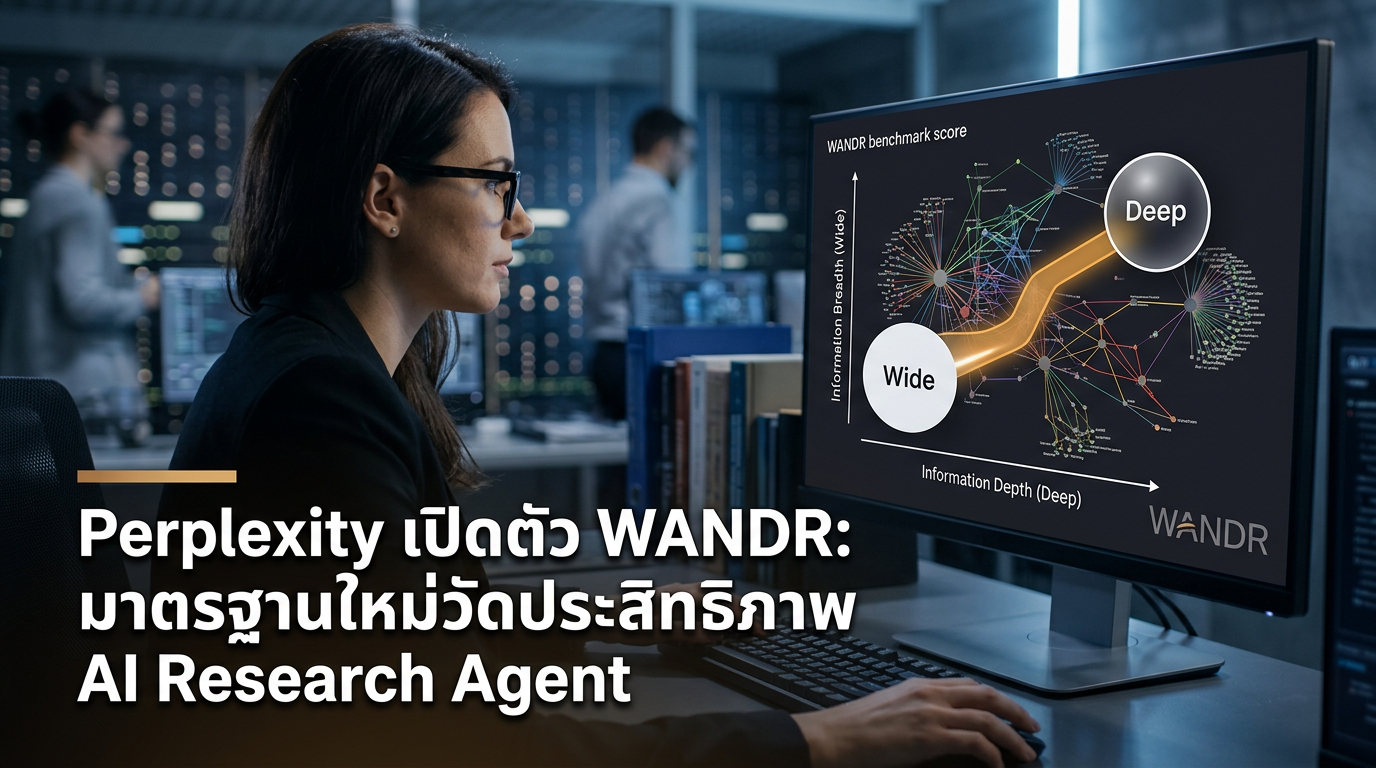 Perplexity เปิดตัว WANDR: มาตรฐานใหม่วัดประสิทธิภาพ AI Research Agent