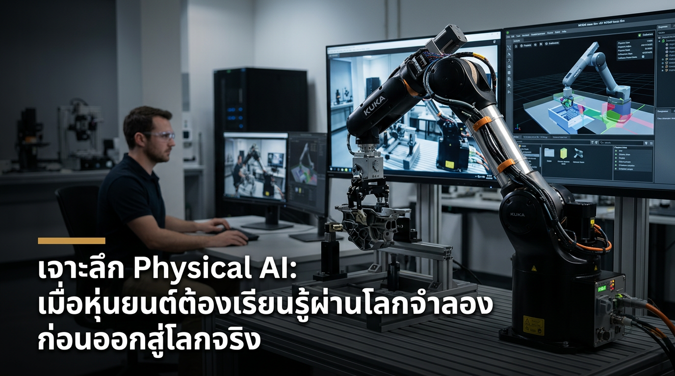 เจาะลึก Physical AI: เมื่อหุ่นยนต์ต้องเรียนรู้ผ่านโลกจำลองก่อนออกสู่โลกจริง